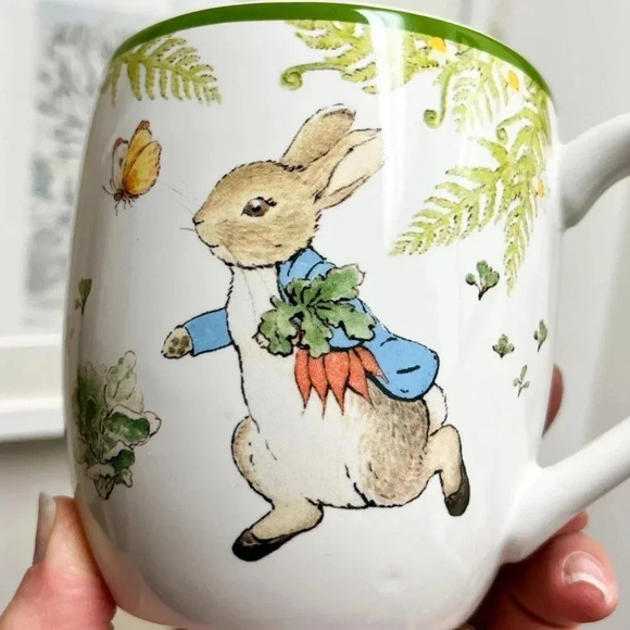Pottery Barn Two Peter Rabbit Beatrix Potter Mugs (2) - Picture 5 of 10